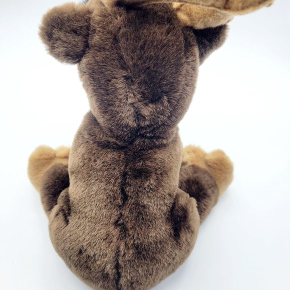 Vintage 1986 Dakin Brown Moose Stuffed Animal Plush Toy Zoo Forrest Animal 10" - Picture 4 of 7